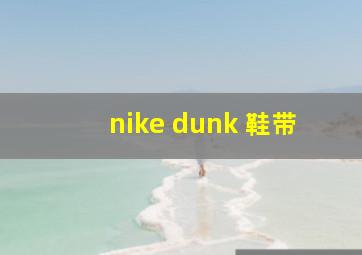 nike dunk 鞋带